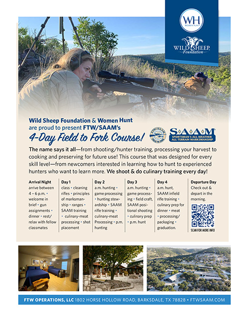 FTW Women Hunt Field to Fork Flyer